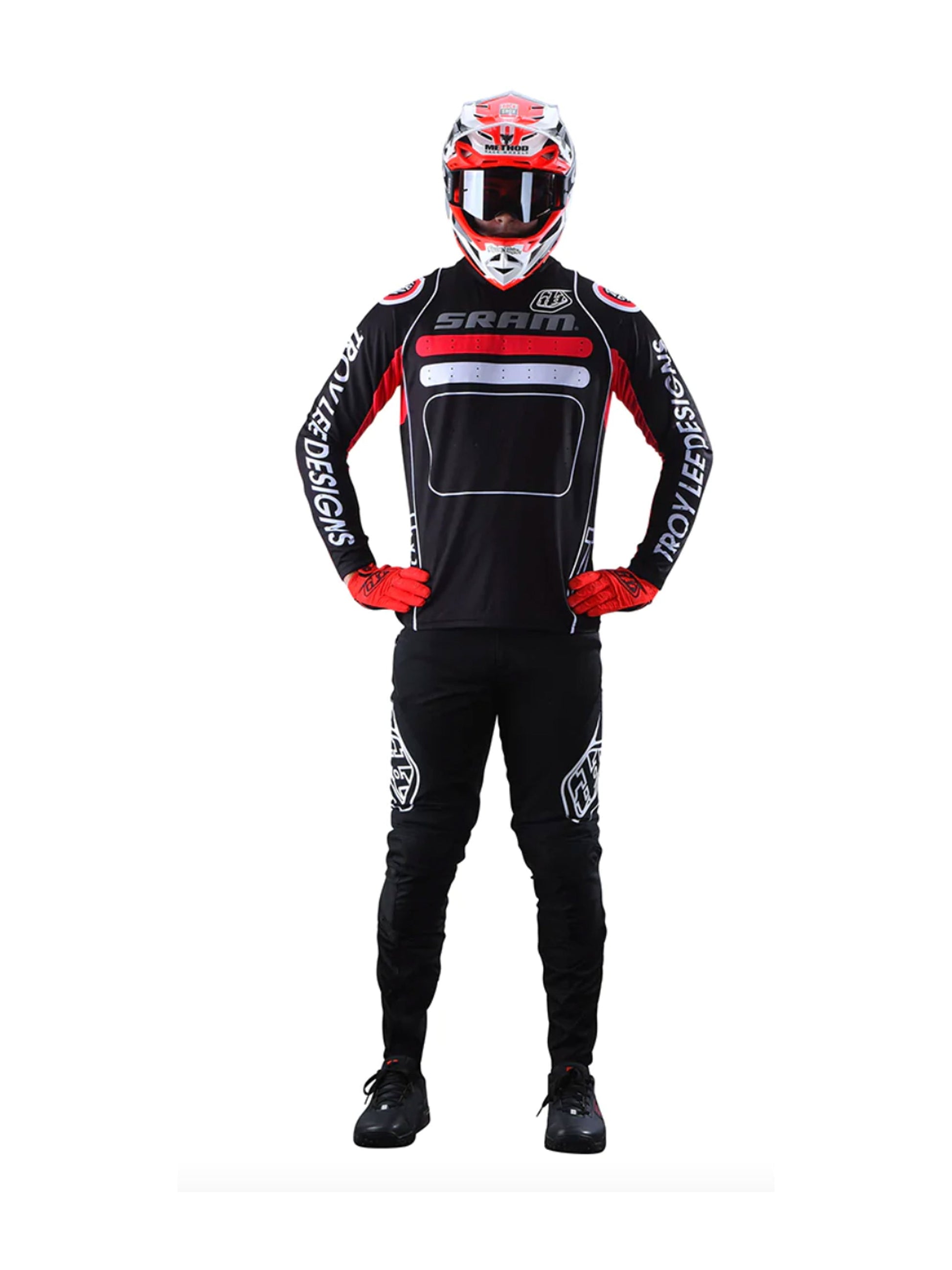 Troy Lee Designs polera de bicicleta sprint drop in sram negra