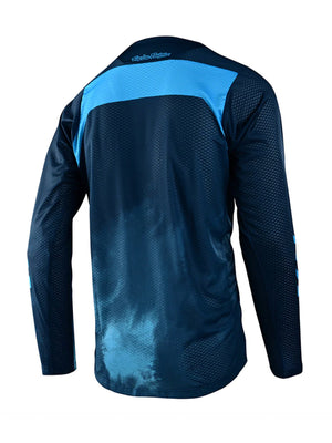 Troy Lee Designs Polera de Bicicleta Skyline Air Ls Fades Azul