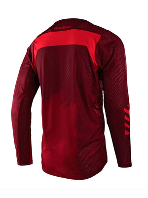 Troy Lee Designs Polera de Bicicleta Skyline Air Ls Fades Burdeo