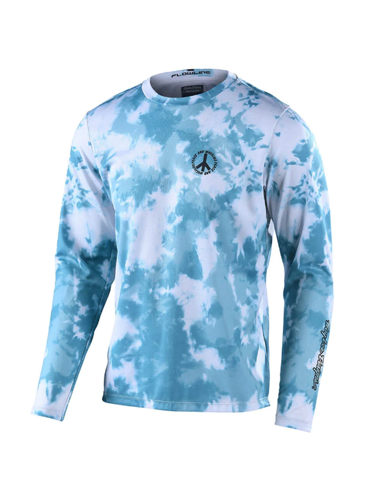 Polera de bicicleta Troy Lee Designs flowline LS rplot azul