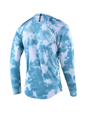 Polera de bicicleta Troy Lee Designs flowline LS rplot azul