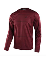 Troy Lee Designs Polera De Bicicleta Flowline LS Revert Burdeo