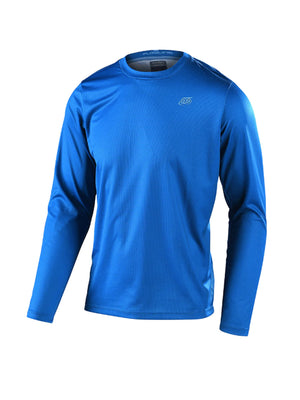 Polera de bicicleta Troy Lee Designs flowline LS azul