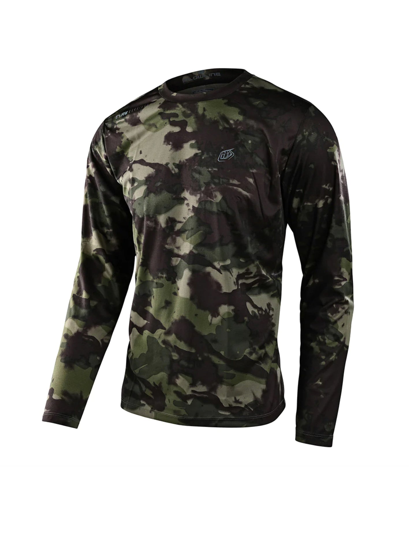 Troy Lee Designs Polera de bicicleta Flowline LS Covert Militar