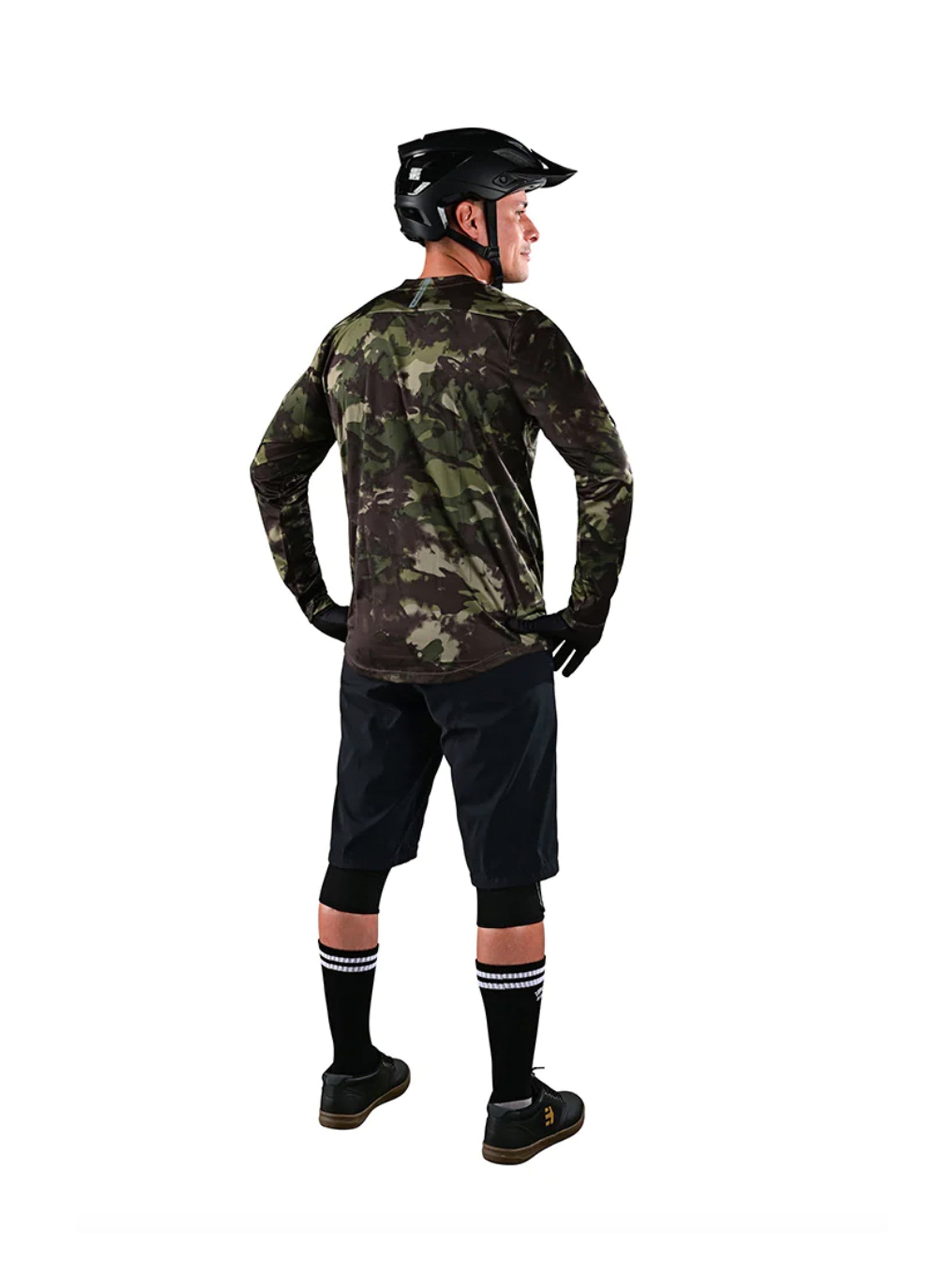 Troy Lee Designs Polera de bicicleta Flowline LS Covert Militar