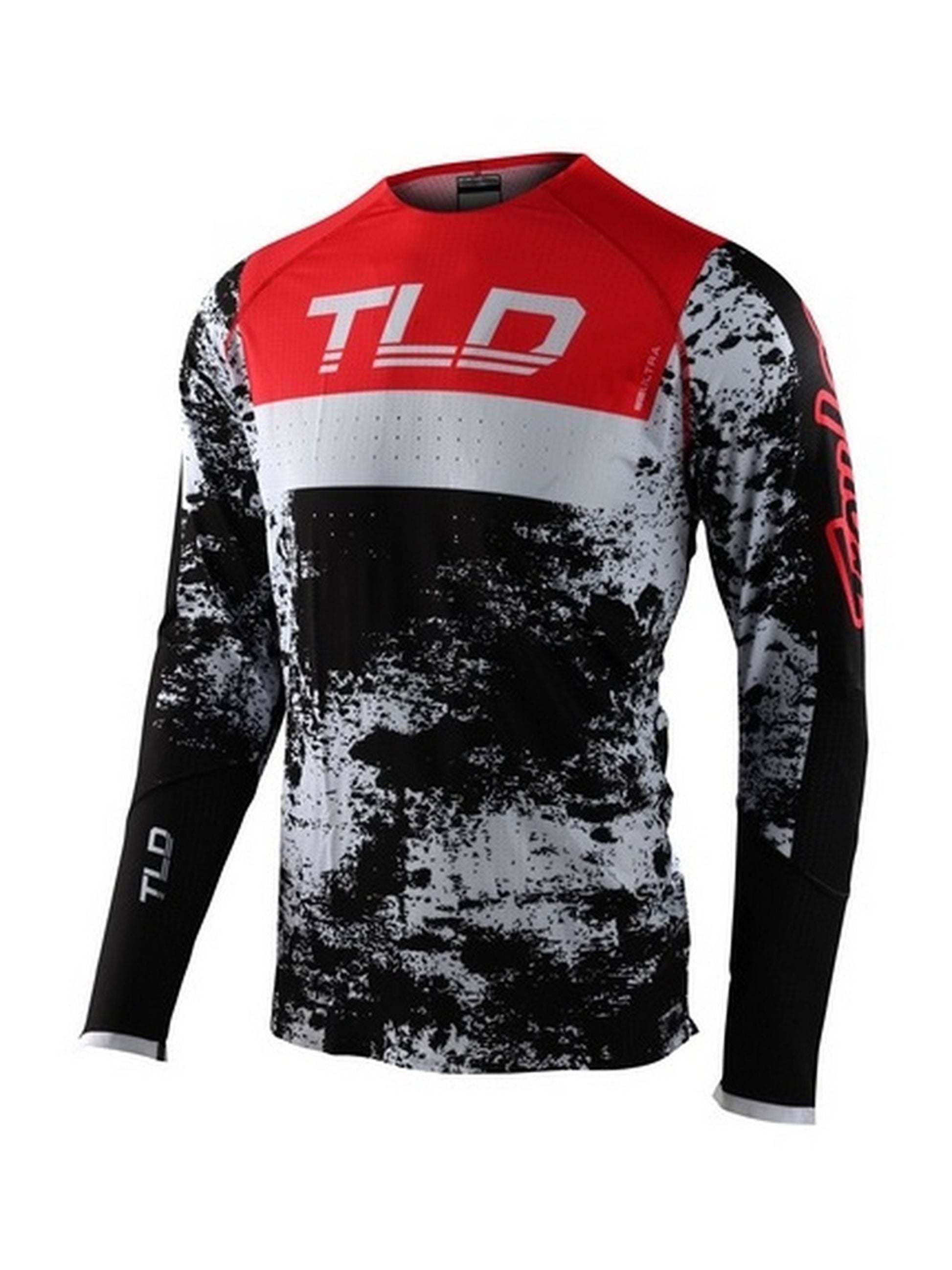 Troy Lee Designs Polera SE Ultra Grime Negro Rojo