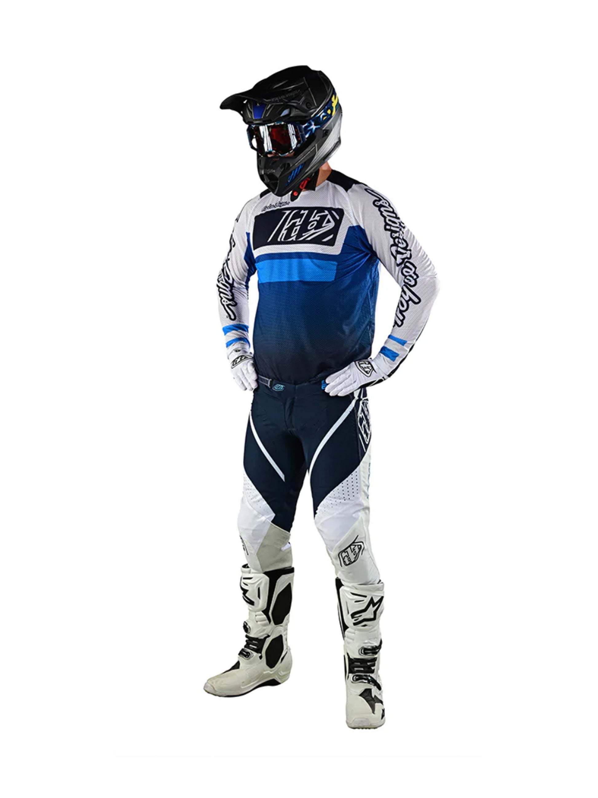 Troy Lee Designs Polera SE Pro Air Lanes Azul