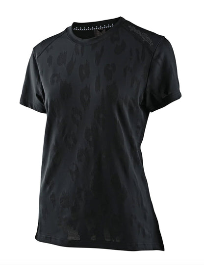 Troy Lee Designs Polera De Mujer Lilium SS Jacquard Negra