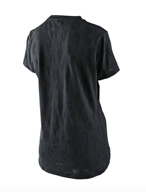 Troy Lee Designs Polera De Mujer Lilium SS Jacquard Negra