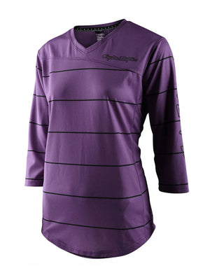 Troy Lee Designs Polera De Mujer Mischief Pinstripe Morada