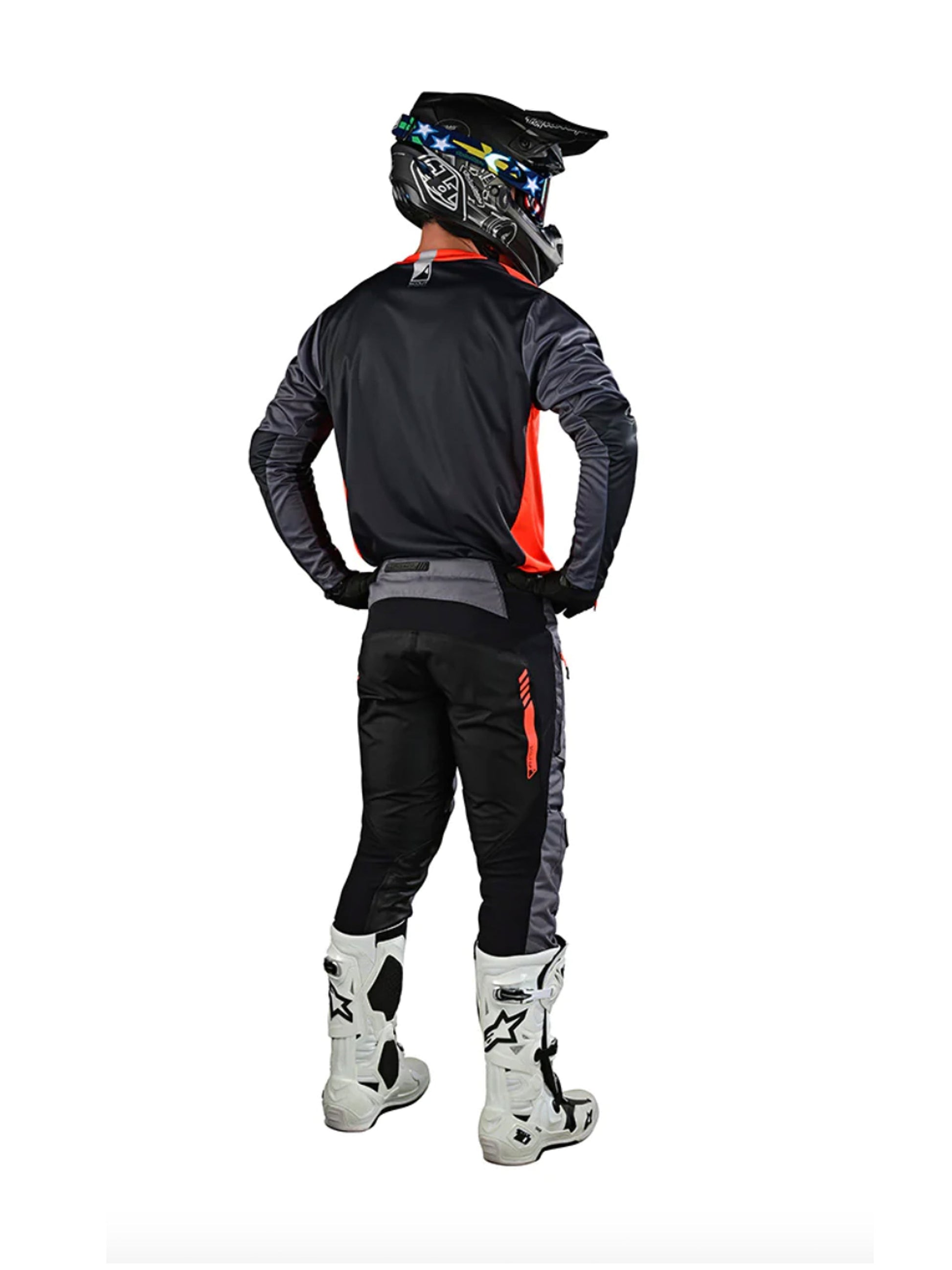 Troy Lee Designs Polera de Moto Scout Gp Recon Naranjo / Gris