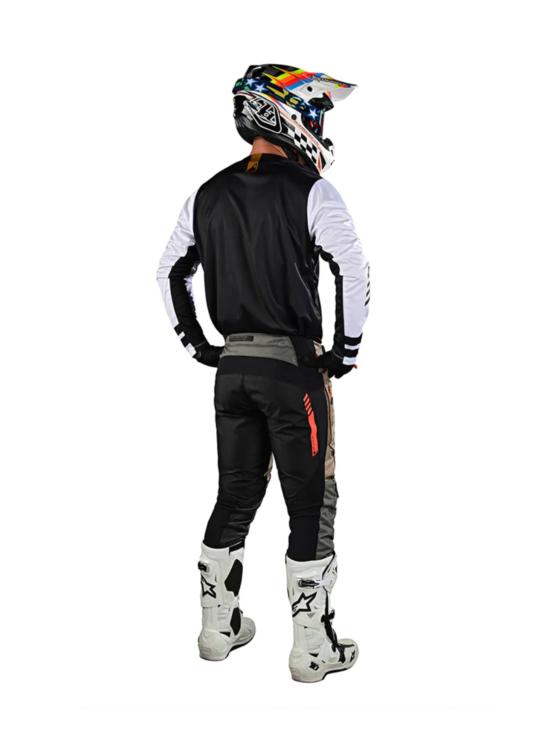 Troy Lee Designs Polera de Moto Scout Gp Ride On Negro / Blanco