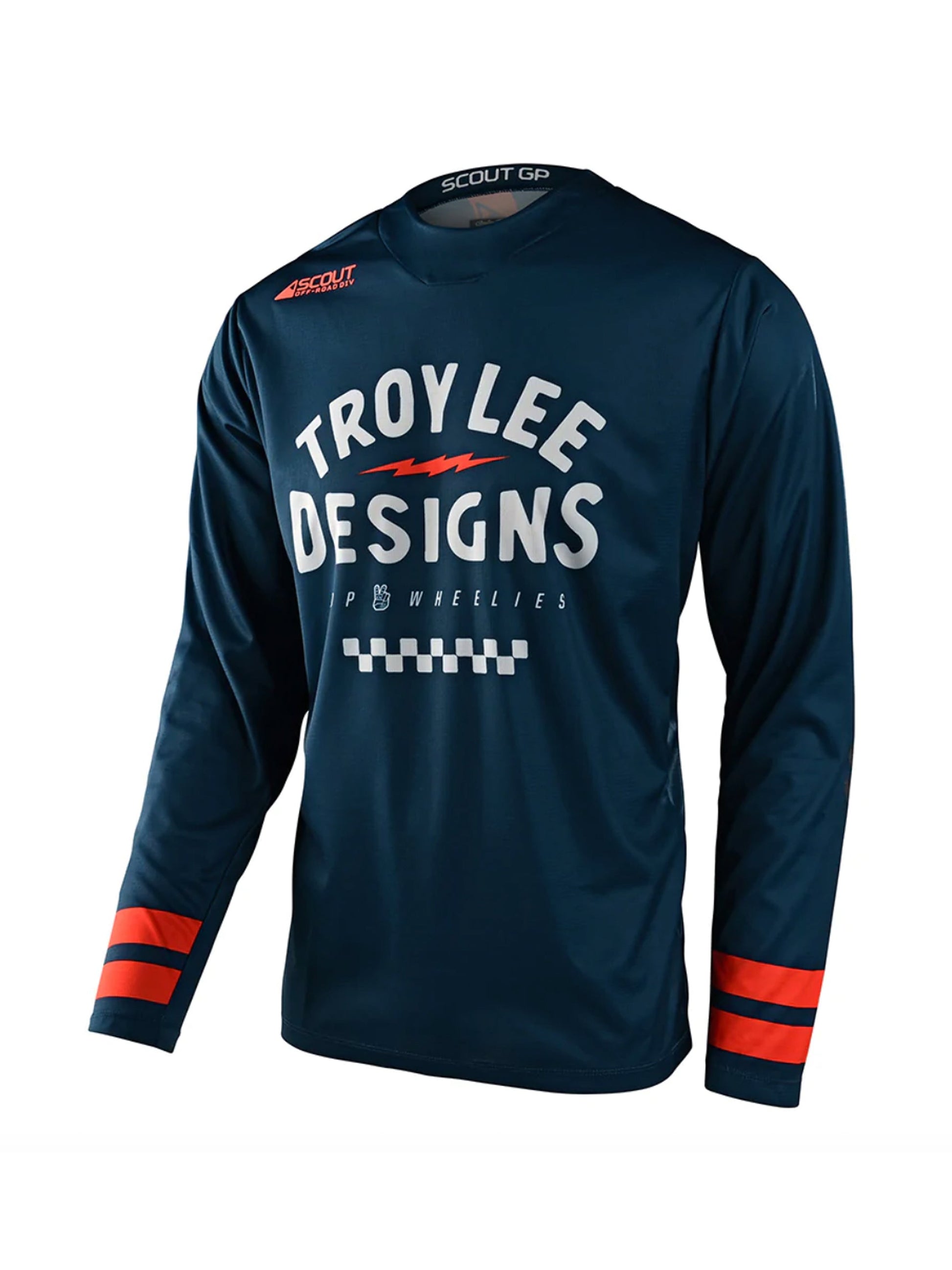 Troy Lee Designs Polera de Moto Scout Gp Ride On Azul