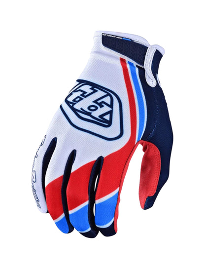 Troy Lee Designs Guantes Air Seca Blanco / Azul Marino