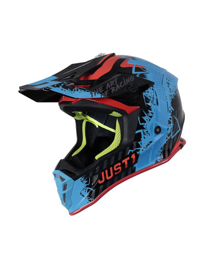 Just1 Casco J38 Mask Blue Red Black