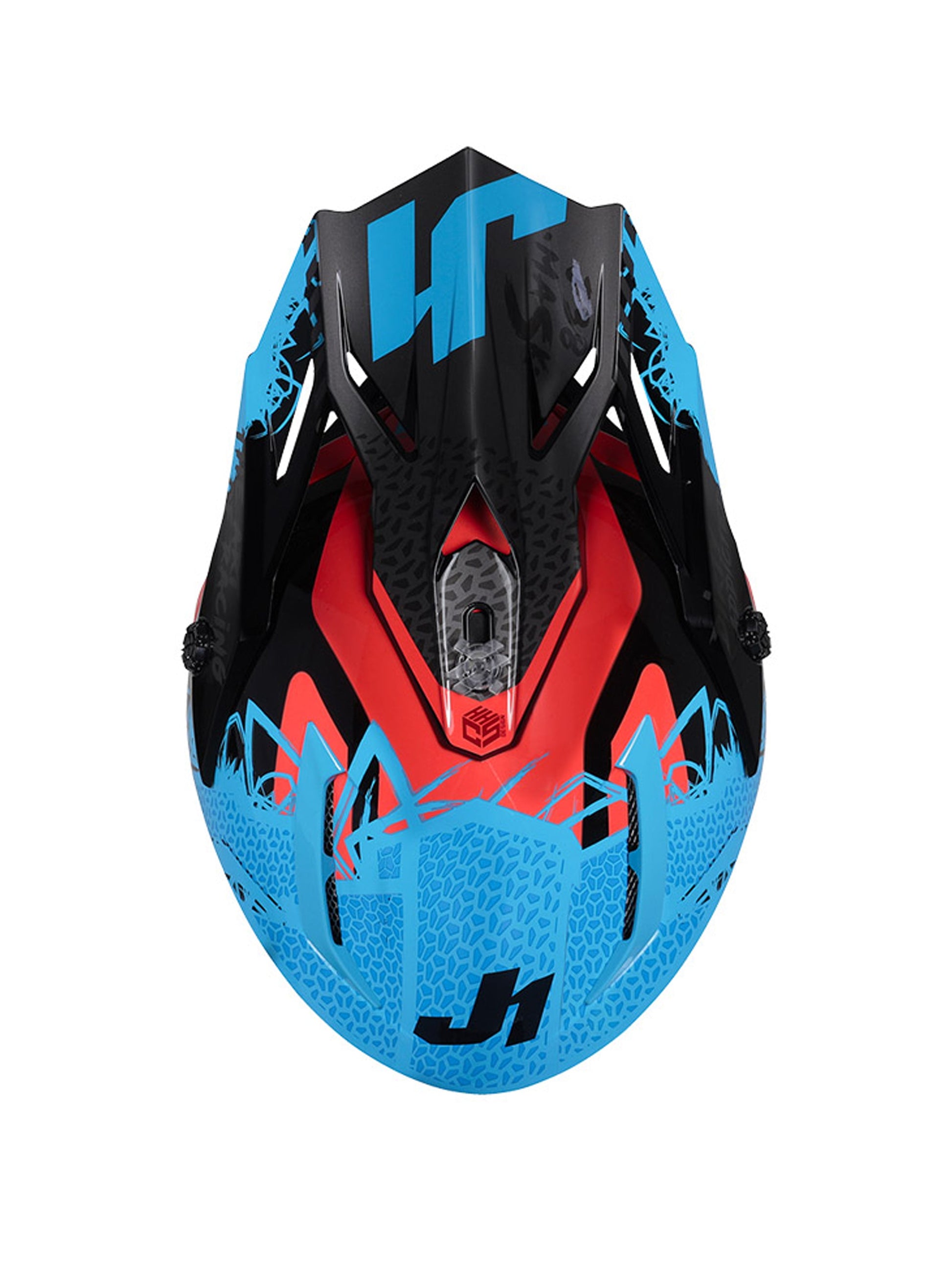 Just1 Casco J38 Mask Blue Red Black