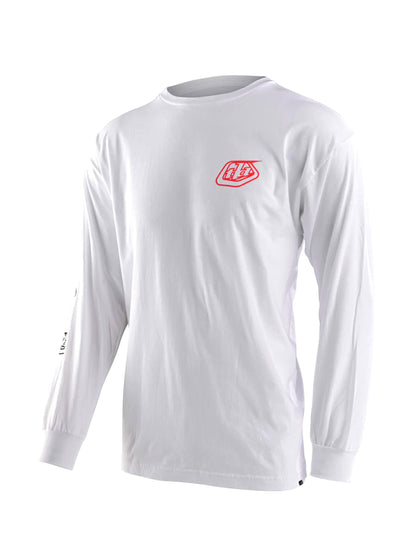 Troy Lee Designs Polera Stamp Manga Larga Blanca