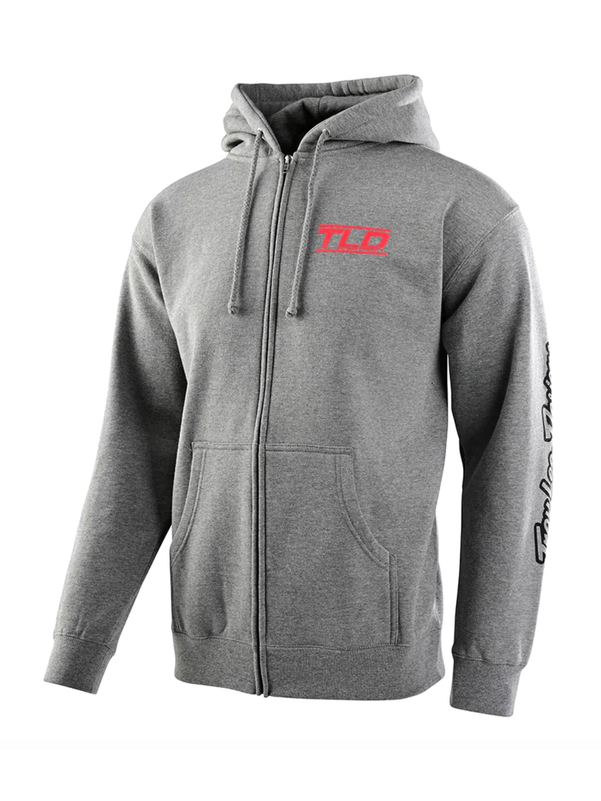 Polerón con cierre Troy Lee Designs speed logo gris