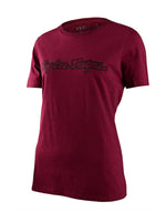 Polera de mujer Troy Lee Designs signature roja