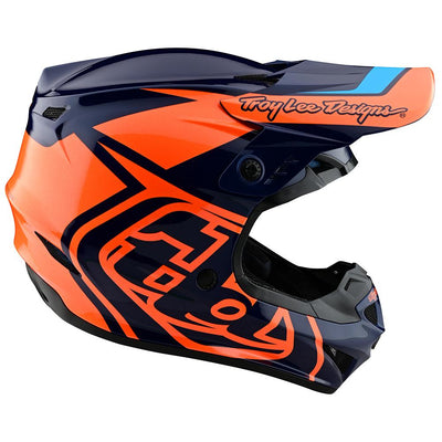 Casco de Moto Gp Azul/Naranjo Troy Lee Designs-Rideshop