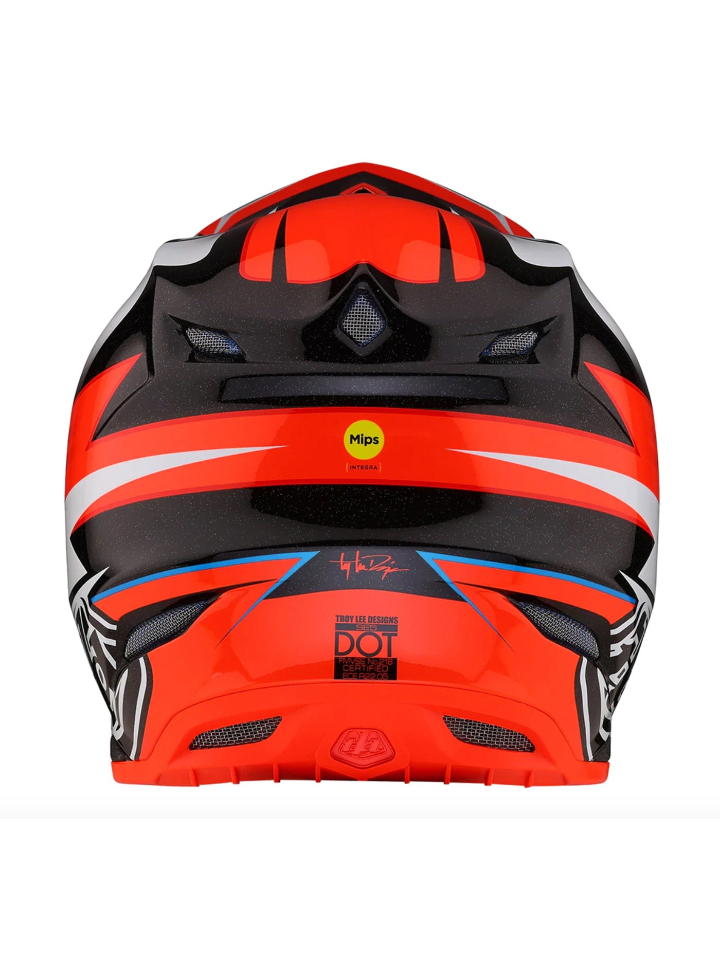 Troy Lee Designs Casco de Moto SE5 Composite Saber Neon Rojo
