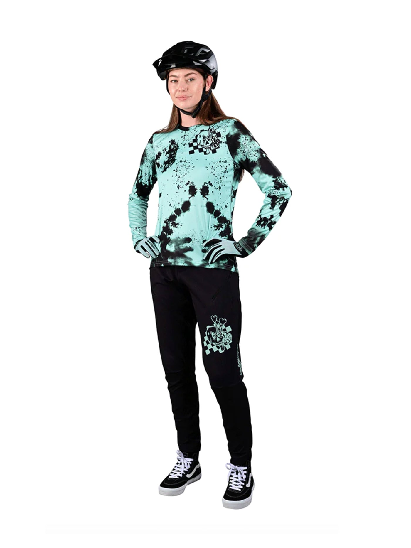 Troy Lee Designs Pantalones De Bicicleta Para Mujer Lilum Micayla Gatto Negro