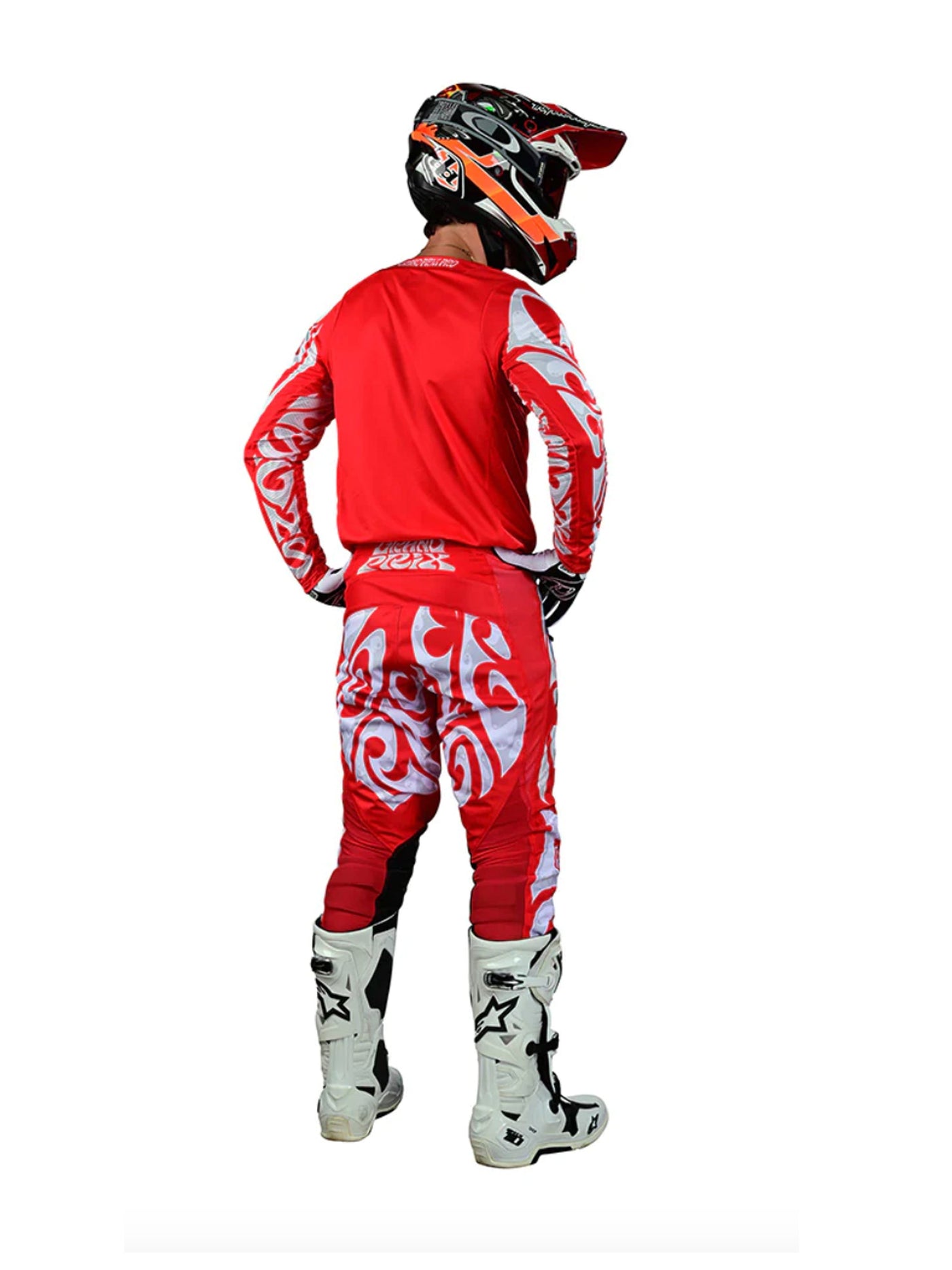 Troy Lee Designs Polera de Moto GP Pro Hazy Friday Rojo / Blanco