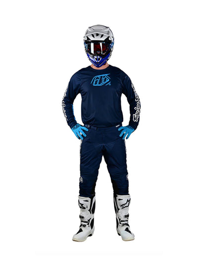 Troy Lee Designs Polera de Moto GP Pro Icon Azul Marino / Azul