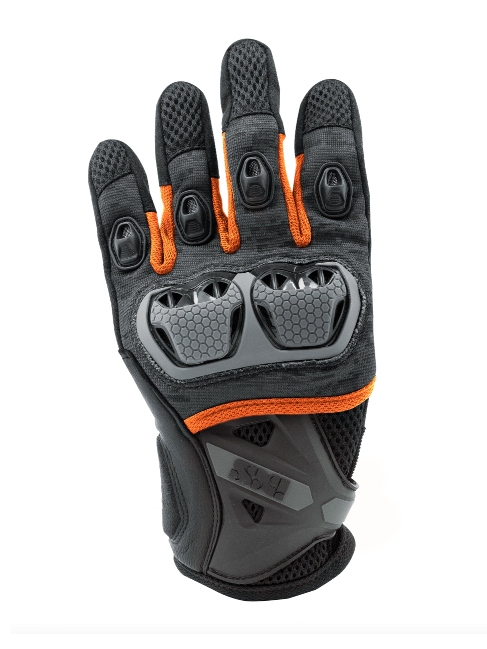 IXS Guantes de Moto Tour LT Montevideo-air S Negro / Gris / Naranjo