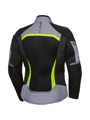 Ixs Chaqueta Sport Mujer Andorra-Air Negro Gris Amarillo