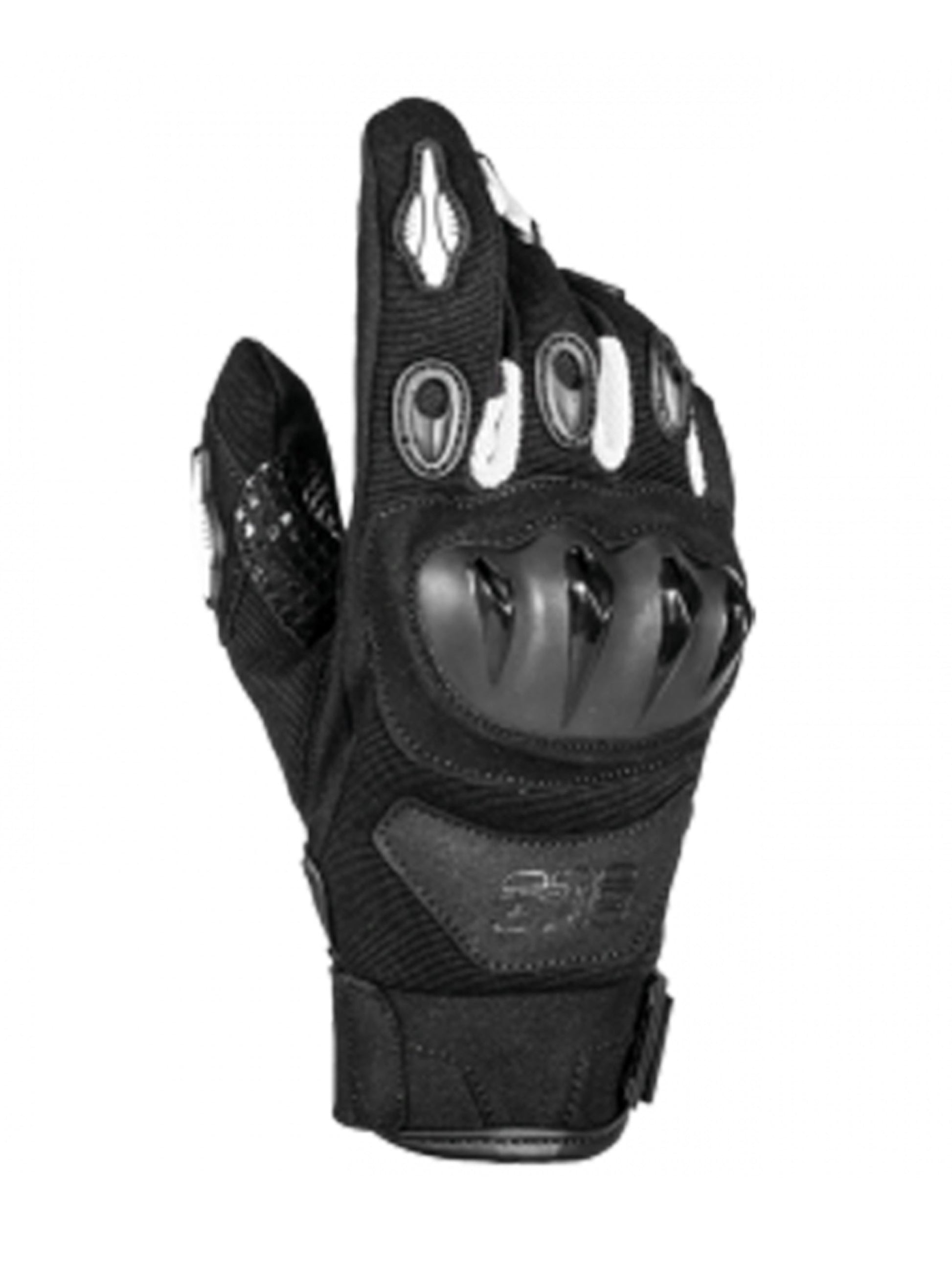 Guantes para moto GMS Tiger negro blanco