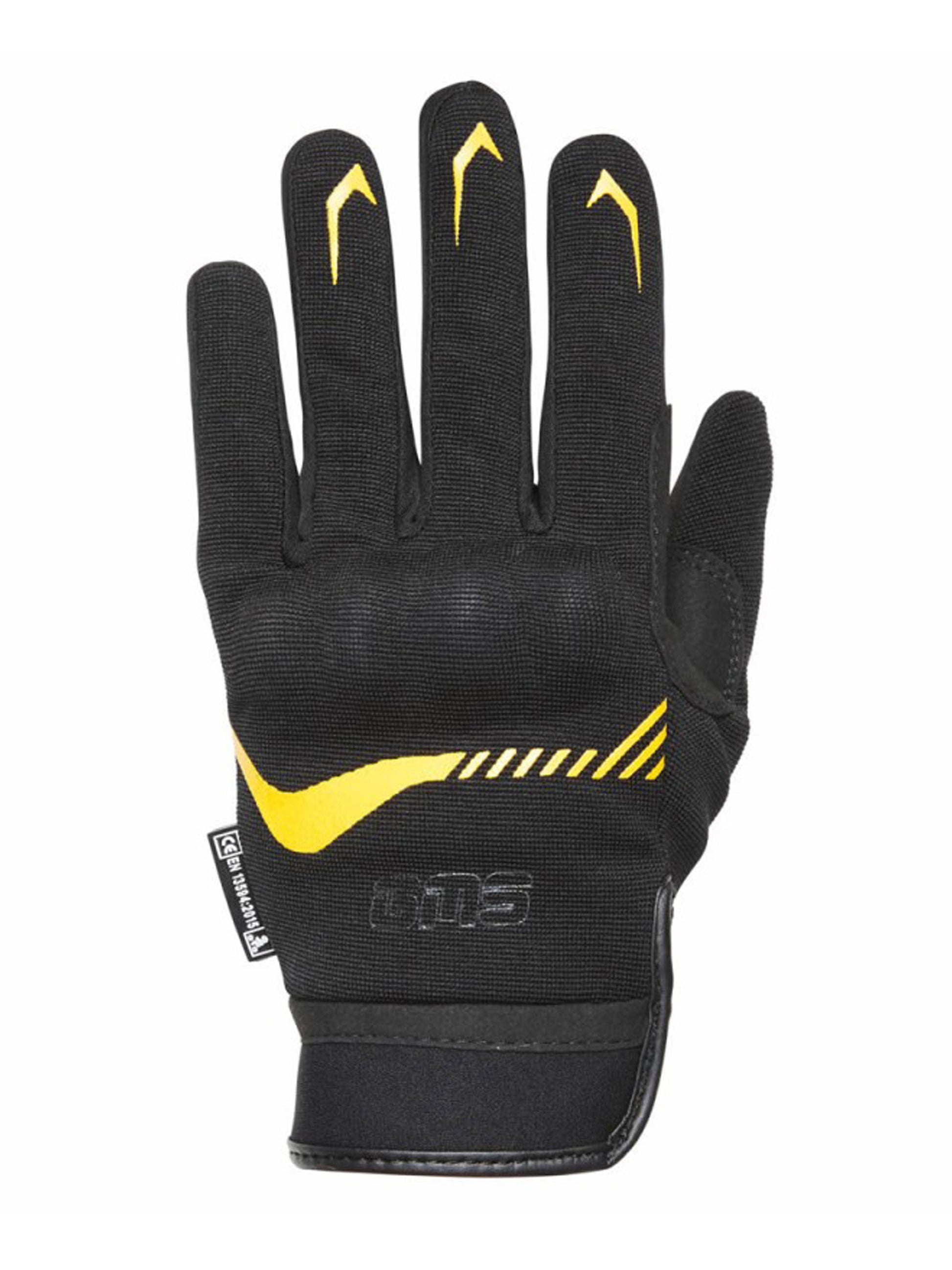 GMS Guantes De Moto Jet City Negro Amarillo