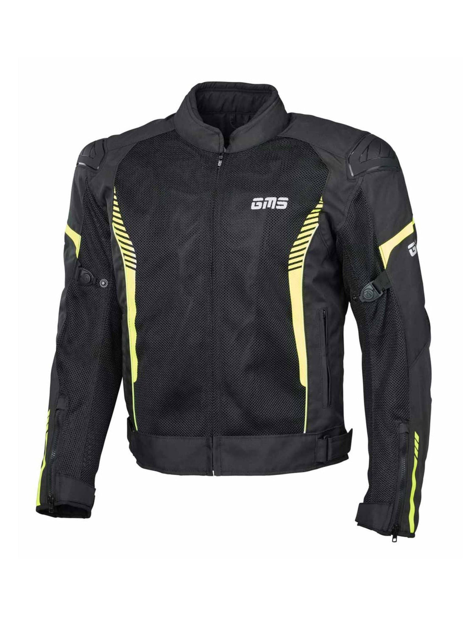 Chaqueta de moto GMS Samu mesh negro amarillo