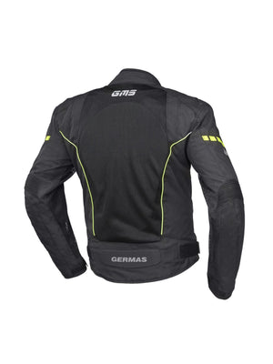 Chaqueta de moto GMS Samu mesh negro amarillo - procircuitcl