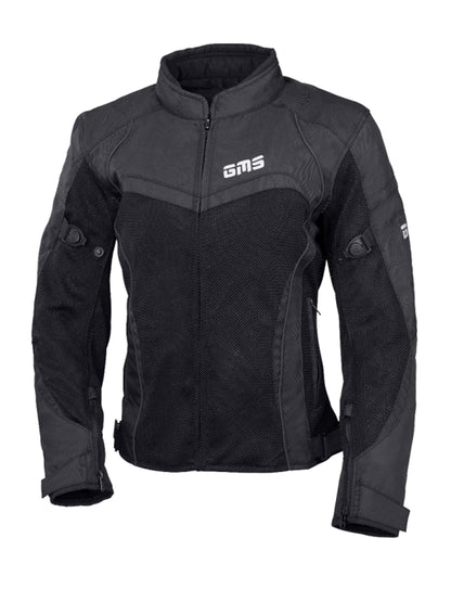 Chaqueta de moto GMS para mujer Tara mesh negro