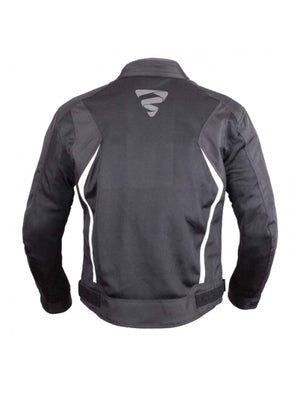 Chaqueta de moto GMS outback evo negro blanco - procircuitcl