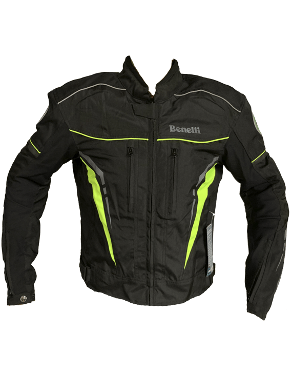 Chaqueta Benelli coper-tex negro amarillo fluor