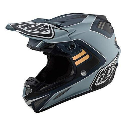 Casco Se4 Ece Composite Flash Gray Silver Troy Lee Designs-Rideshop