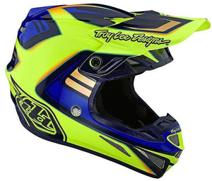 Casco Se4 Ece Composite Flash Yellow Blue Troy Lee Designs-Rideshop