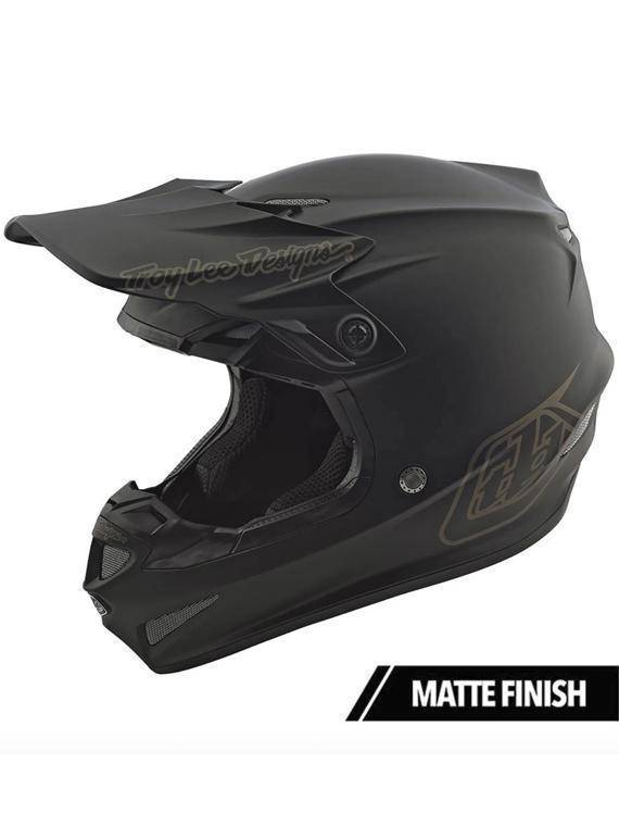 Casco Se4 Polyacrylite Mono Black Troy Lee Designs-Rideshop