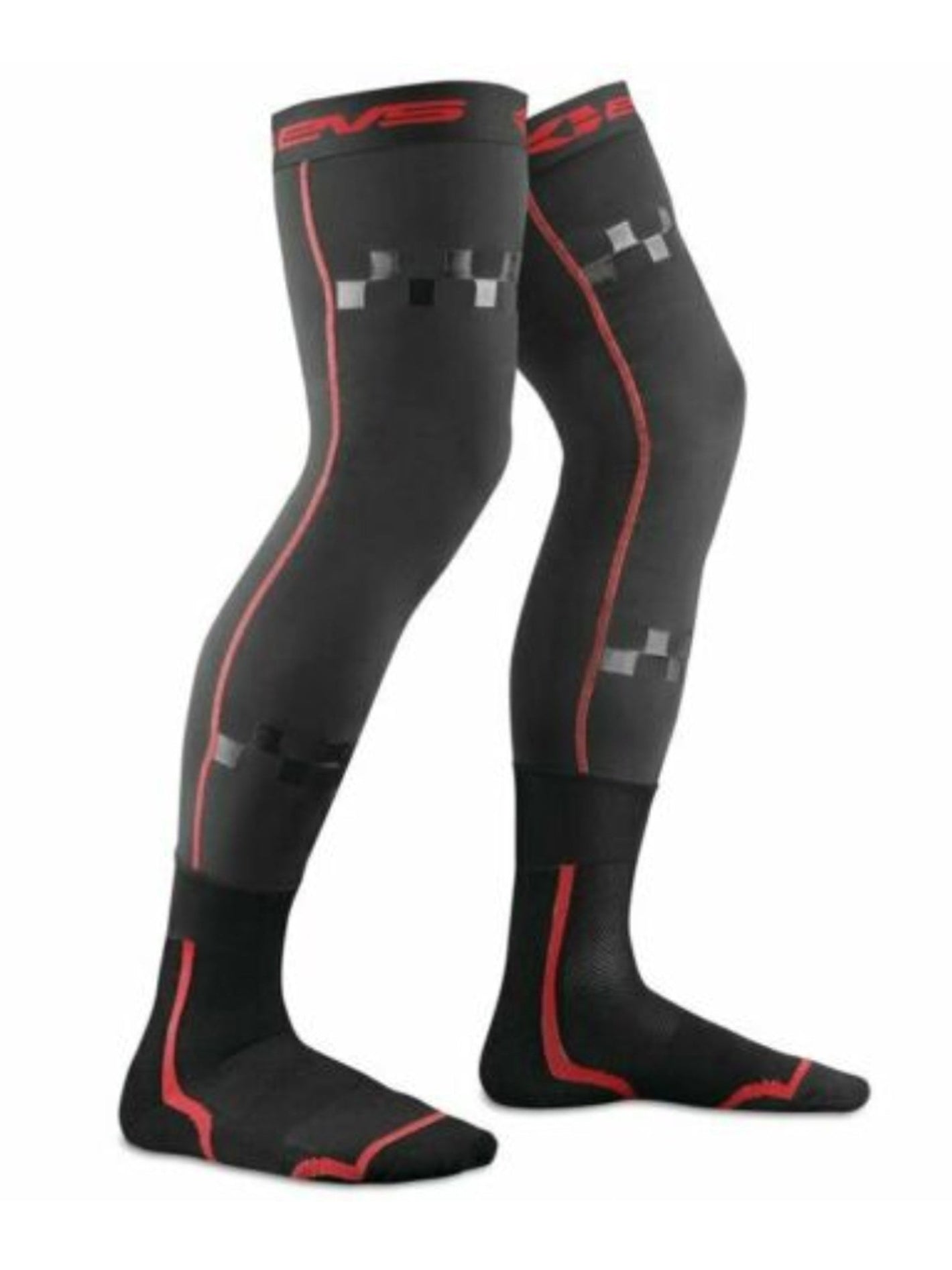 EVS Calcetines de moto fusion sleeve negro/rojo - procircuitcl