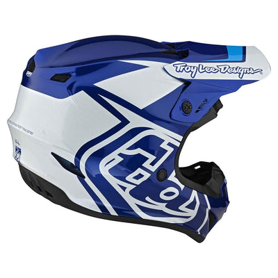 Casco de Moto Gp Azul/Blanco Troy Lee Designs-Rideshop