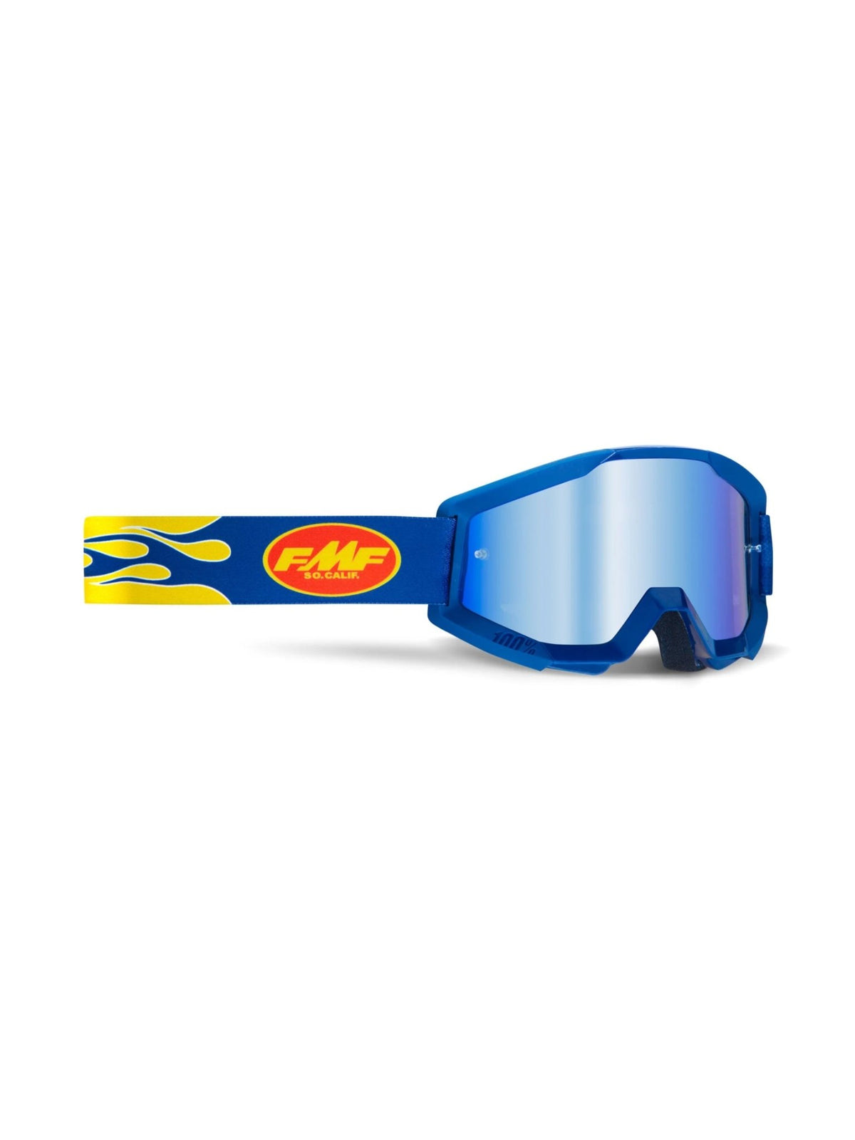 Antiparras FMF powercore core llamas azul mica mirror azul