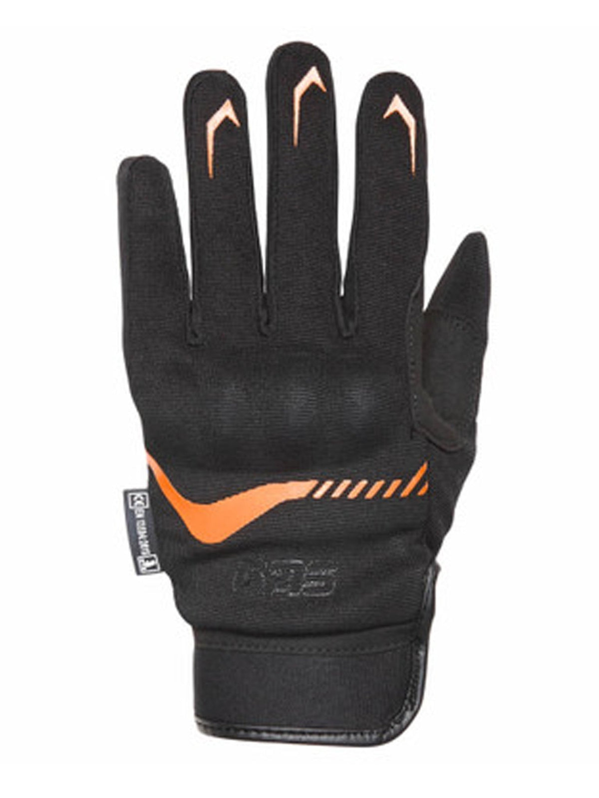 Guante GMS jet city negro naranjo de moto