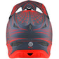 Troy Lee Designs Casco De Bicicleta D3 Fiberlite SpiderStripe Gris Rojo - procircuitcl