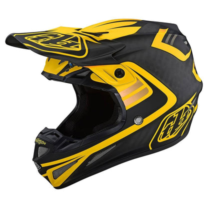 Troy Lee Designs Casco Se4 Carbon Flash Black/Yellow MIPS - procircuitcl