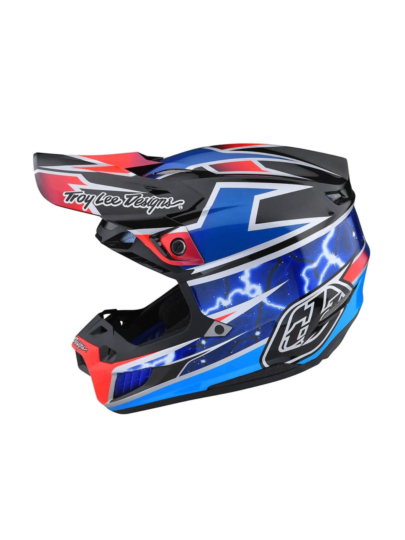 Troy Lee Designs Casco SE5 ECE Composite Lightning Azul - procircuitcl