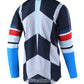 Troy Lee Designs GP Polera Air Warped Azul Rojo - procircuitcl