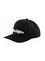 Troy Lee Designs Jockey Snapback Signature Negro / Blanco - procircuitcl