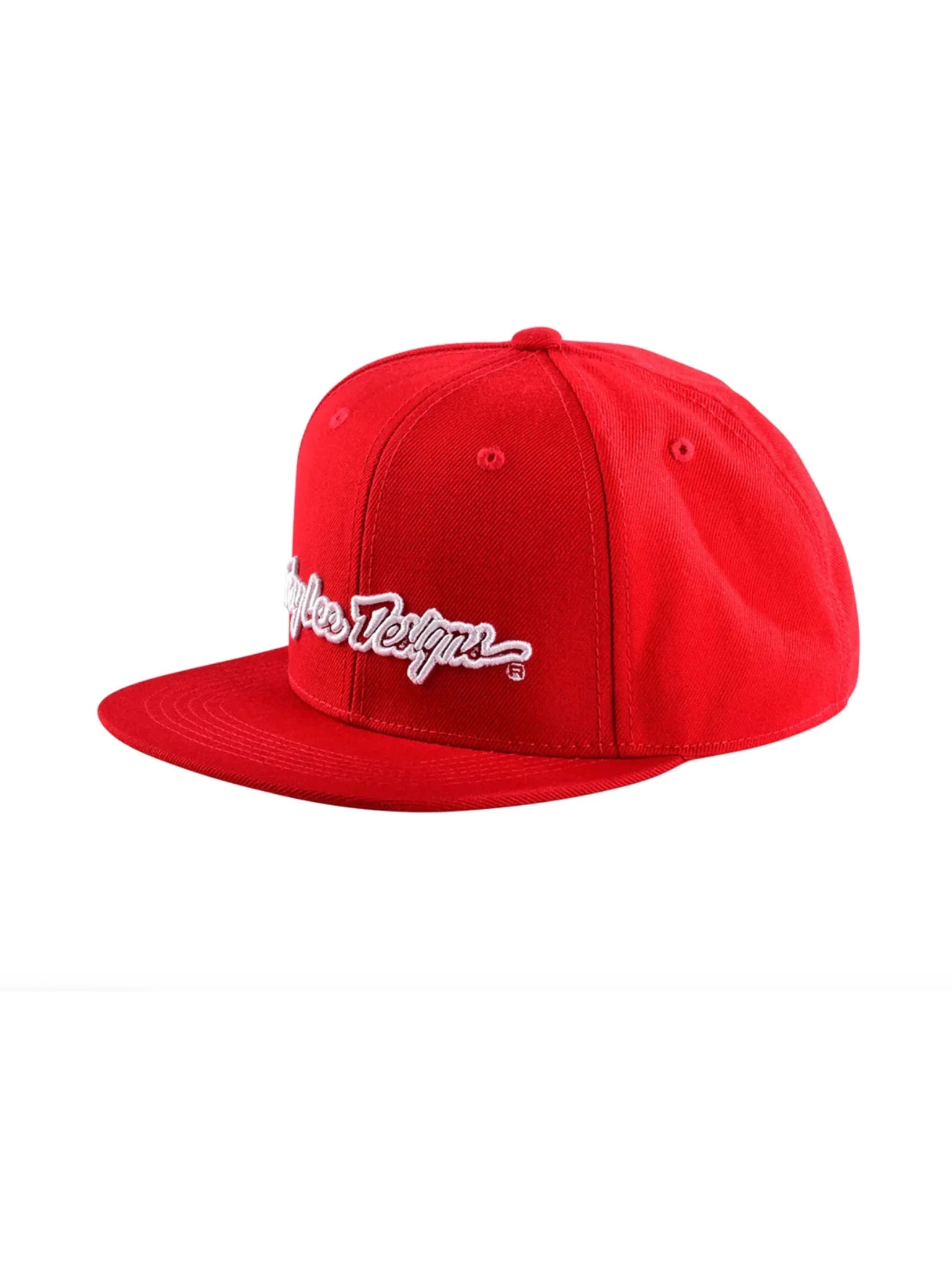Troy Lee Designs Jockey Snapback Signature Rojo / Blanco - procircuitcl